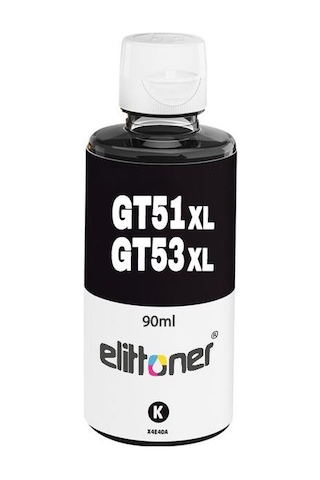 Elittoner Hp Mürekkep Gt53xl - Gt51xl Black 90ml