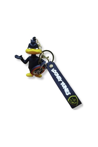 Daffy Duck Premium 3d Figürlü Looney Tunes Yazılı Bilek Kayışlı Anahtarlık - 1 Adet