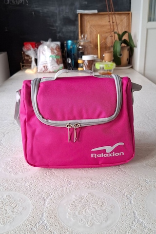 Termoslu Okul Beslenme Çantası Fuşya/koyu Pembe Termal Lunch Box Çocuk Yetişkin Fuşya