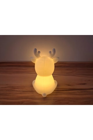 En-cag Sevimli Ren Geyiği Tealight Mumluk Yılbaşı Dekoratif Mum Tutucu Bss Çok Renkli