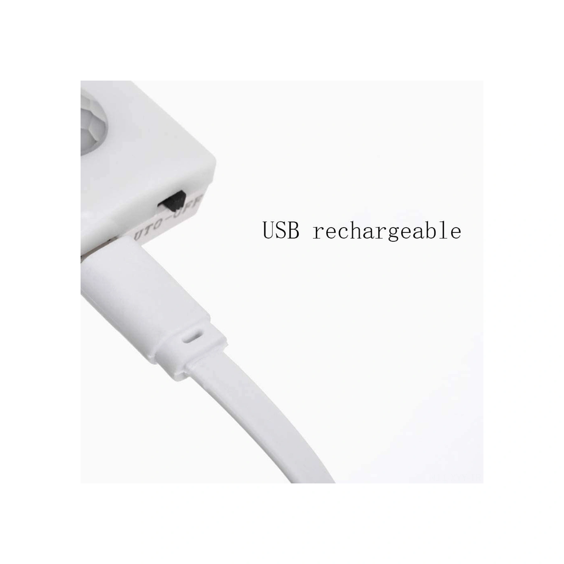 Yaleker Usb Şarjlı Led Hareket Sensörlü Işık - Dolap, Yatak Odası, Merdiven Işığı X15 - 350mah Pil, 7 Led, 3500k Sıcak Beyaz Işık Diğer