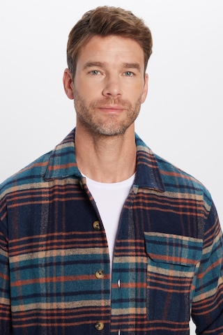 Tudors Relax Fit Kışlık Tek Cep Kapaklı Kareli Rahat Kesim Oduncu Erkek Gömlek-29578-multi Çok Renkli
