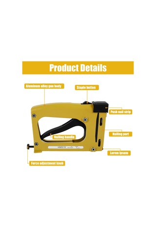 Resim Çerçevesi Tabancası Nailer 1000 Adet Çivi Manuel Esnek