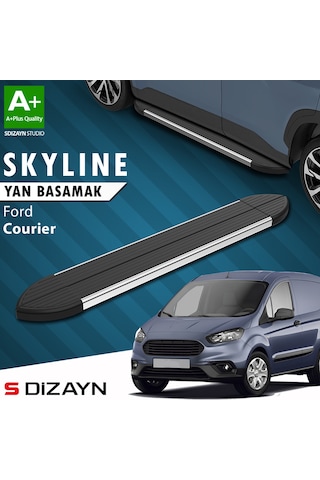 S-dizayn Ford Courier Skyline Krom Yan Basamak 173 Cm 2014-2023 A+ Kalite