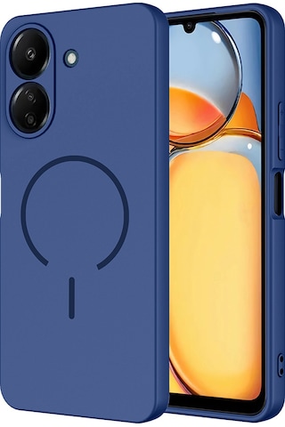 Redmi 13c Kılıf M-safe Şarj Özellikli Rba Meta Kapak - Rose Pembe Rose Pembe