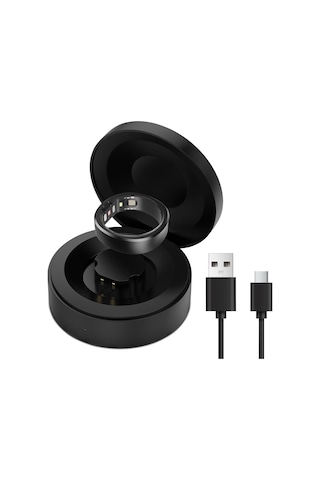 Geeroyoo Ringconn Akıllı Yüzük Şarj Kutusu - Hızlı Şarj, Usb-c Kablolu, Manyetik Bölmeli, Gen1/gen2/gen2 Air Uyumlu, Taşınabilir 10-11
