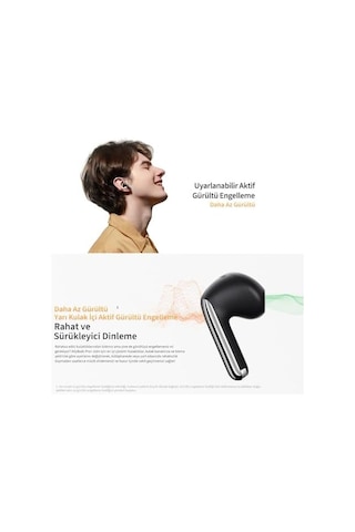 Qcy Ht10 Ailybuds Pro Plus Adaptif Anc Hi-res Ldac Aı 6 Mikrofon Bluetooth 5.3 Kablosuz Kulaklık Beyaz 50 x 22