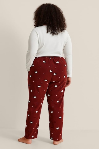 Kadın Büyük Beden 401 Cepli Polar Tek Alt Bordo Bordo