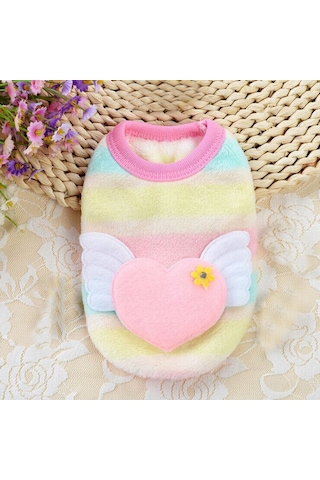 Köpek Ve Kedi İçin Kıyafet Rainbow Polar Sweat Kostüm