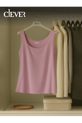 Clever Wear Ceket Altı İçin Dikişsiz Atlet 200553230 Kahve