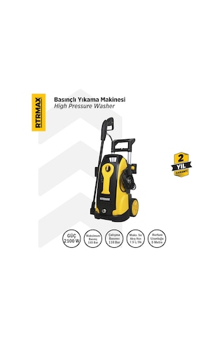 Rtrmax RTM712 Yüksek Basınçlı Yıkama 2100 W 165 Bar