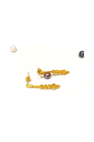 Altın Ürünler Kazze Zincirli Dorika Toplu Küpe