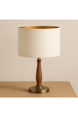 Levaillant Krem Abajur Şapka & Başlık - İçi Gold Kaplama, 30 Cm Çap, 21 Cm Yükseklik - Özel Üretim & Kusursuz Diğer