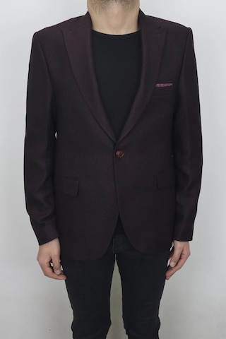 Dmctekstil Duayen Erkek İtalyan Kesim Dar Kalıp Tek Düğme Yazlık Blazer Ceket Bordo