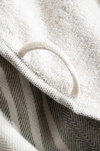 Ecocotton Erva Haki %100 Organik Pamuk Keten 3 Parça Havlu Seti Haki