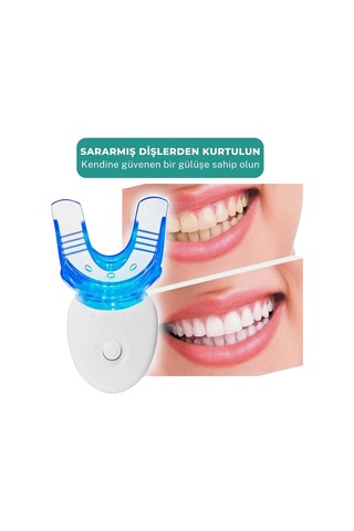 5 Led Işıklı Diş Beyazlatma Cihazı Ve 3 Adet Jel Seti