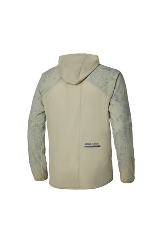 Mizuno Active Alpha Hooded Jacket Erkek Kapüşonlu Yağmurluk Bej Çok Renkli