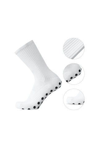 Suofeng "3 Çift Altıgen Noktalı Kaydırmaz Futbol Çorapları - Nefes Alabilir Ve Ter Emici" Pembe
