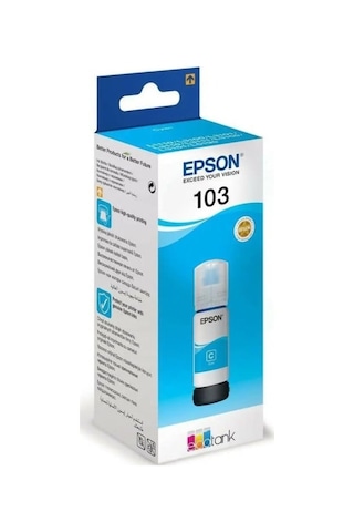 Epson 103 Ecotank Mavi Şişe Mürekkep C13t00s24a