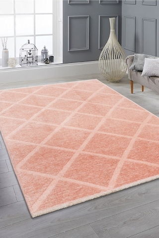 Rodney Vl Yıkanabilir Kaydırmaz Çift Taraf Pamuk Dokuma Beyaz Rix Premium Kalite Kilim Pudra