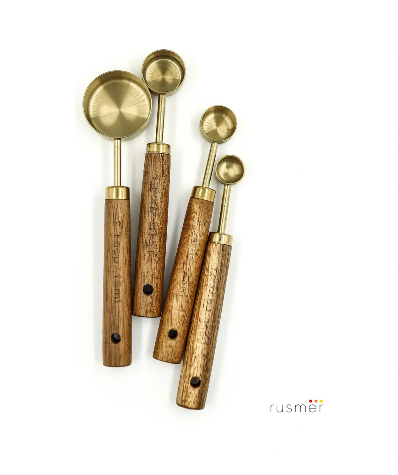 Rusmer Altın Rengi Küçük Ölçü Kaşıkları, 4 Adet 254059204 Altın Rengi