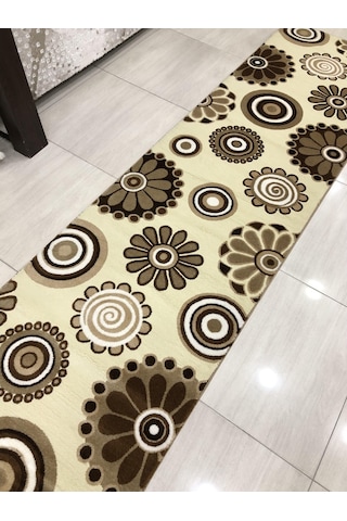 Saray Halı Irmak 11541 R 80X300 Kahve Krem 3 Metre Yolluk !