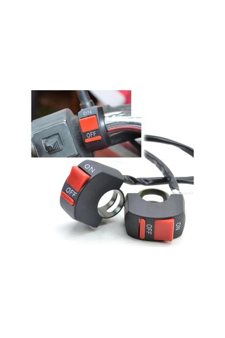 Knmaster Motosiklet Sis Farı Aç Kapa Düğmesi / Butonu / Kırmızı (552017424)