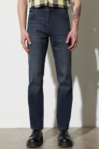 Wrangler Texas Normal Bel Düz Paça Siyah Erkek Esnek Jean Denim Kot Pantolon W121026001 Siyah