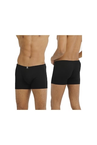 Boxxerman Tatkan - 3'lü - Erkek Bambu Sport Boxershort Siyah-siyah-siyah