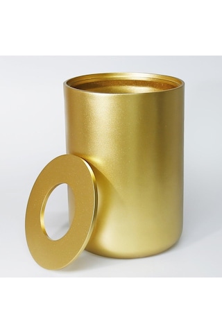 Luxe Büyük Çöp Kovası Altın