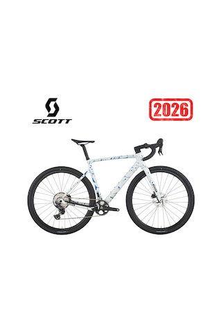 Scott Addict Gravel 30 Karbon Gravel Bisiklet 1x12v White Blue M/54cm Siyah
