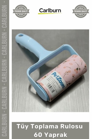 Özel Üretim Pratik Ergonomik Yapışkanlı Kedi Köpek Kıyafet Tiftik Tüy Toplama Rulosu 60 Yaprak Çok Renkli