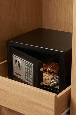 Aprilla Asb-8801 Elektronik Şifreli Anahtarlı Çelik Para Kasası