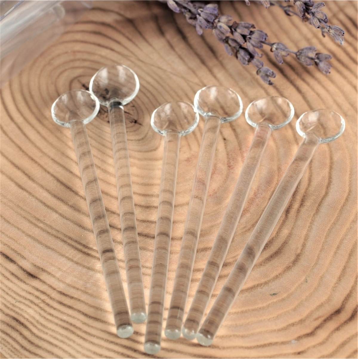 Sade Cam Çay Kaşığı - 12 Kişilik -