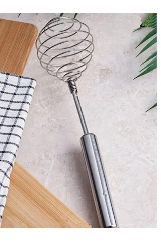 Mucit Home Yeni Nesil Pandispanya Kek Çırpıcı Yaylı Yumurta Çırpıcı Krema Çırpma Aleti Krom