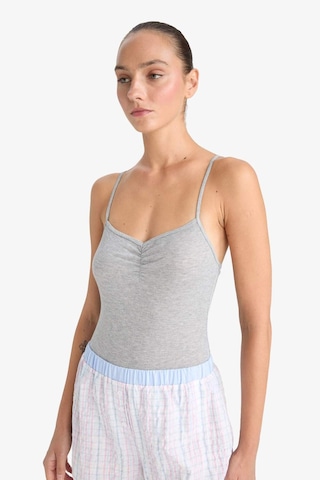 Defacto Ribana İnce Askılı Çıtçıtlı Body-fall İn Love F3532ax25augr210 Gri