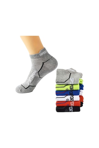 Erkek Nefes Alabilen Ter Emici Koşu Futbol Fitness Antrenman İçin Kısa Spor Çorap Beyaz