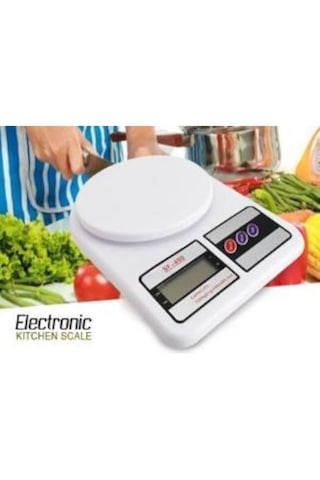 Dijital Hassas Terazi 10 Kg Dara Özellikli Lcd Ekranlı Beyaz Renk Özel