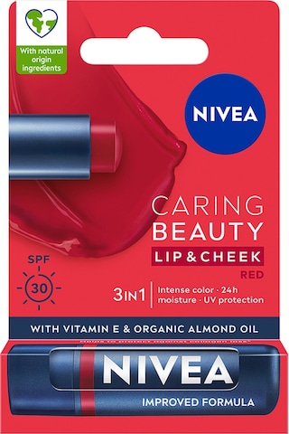 Nivea Renkli Dudak Bakım Kremi ve Yanak Balmı SPF30 Red