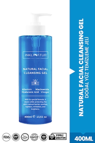 Inklınatur Lifestyle & Cosmetics Doğal Yüz Temizleme Jeli 400 ML