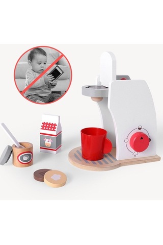 Çocuk Oyun Evi Mutfak Oyuncak Seti Ahşap Çocuk Sofra Takımı
