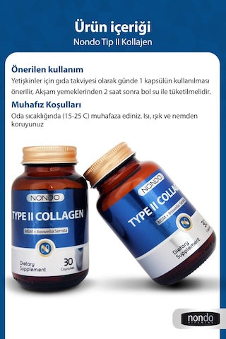 Nondo Tip 2 Kollajen 30 Kapsül