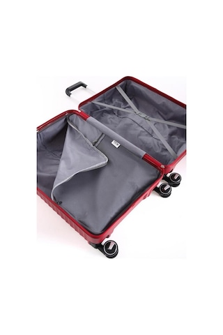 Ççs 5235 Polipropilen 3 Lü Valiz Seti Bordo