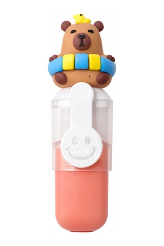 Sevimli Mini Fosforlu Keçeli Kalem-6lı Set-mini Ayıcık Başlıklı-fosfor02