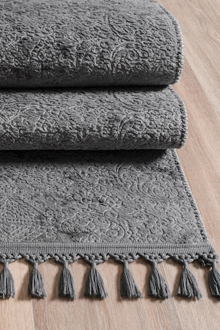 Valeryhome Violet Koleksiyonu Yıkanabilir Kaymaz Taban Salon,oturma Odası,mutfak,antre,koridor Halısı Bej Antrasit