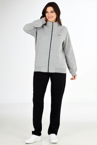 Trend Hill Gri Melanj Kadın Büyük Beden Eşofman Takım Edy201836B