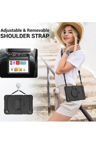 Dancemonkey Samsung Tab A9 Plus 11 İçin Yumuşak Siyah Silikon Kılıf