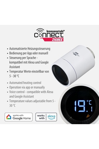Connect Zigbee Serisi Akıllı Ev Sistemi Radyatör Termostat Vanası