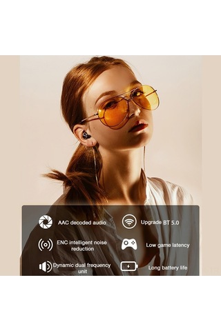 Willowhaven Lenovo Lp11 Kulaklık: Akıllı Gürültü Azaltma, Dokunmatik Kontrol, Uzun Pil, Acil Şarj, Pembe Lp11