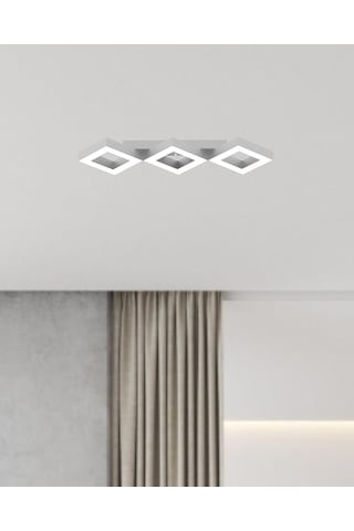 Amigo Gri Kasa, Beyaz Işık Modern Plafonyer Led Avize GRİ RENK